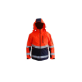 Termo aktywna kurtka softshell odblaskowa ocieplana pomarańczowa
