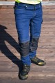 Spodnie robocze męskie jeans niebieskie 303