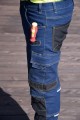 Spodnie robocze męskie jeans niebieskie 303