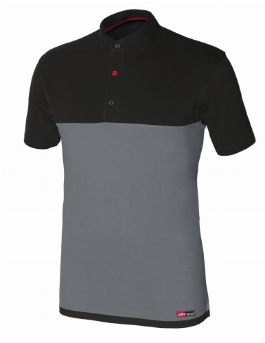 t-shirt elastyczny stretch dwukolorowa  czarno szary