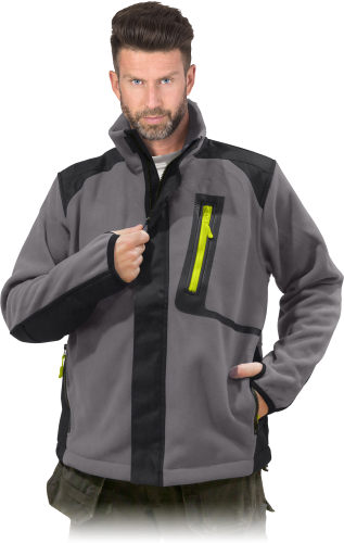 BLUZA OCHRONNA Z POLARU COLORADO szaro-czarna