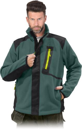 BLUZA OCHRONNA Z POLARU COLORADO zielono-czarna  