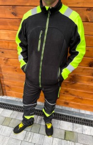 Bluza polarowa męska robocza z odblaskiem