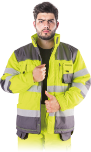 Kurtka z odblaskiem ocieplana 