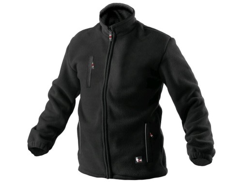 Bluza polar męska bardzo ciepła 450g/ m2 kolor czarny 