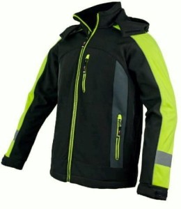 Kurtka robocza softshell ODBLASKOWA ostrzegawcza