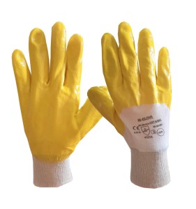  Rękawice rękawiczki nitrylowe ŻÓŁTE M-GLOVE N1005 