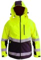 Termo aktywna kurtka softshell odblaskowa ocieplana żółta