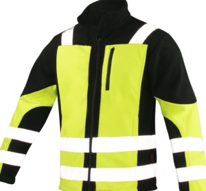 Bluza polarowa z odblaskami żółto czarna classic-vis