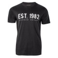 Koszulka T-shirt bawełniana kolor czarny męska 