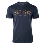 Koszulka T-shirt bawełniana kolor granat męska 