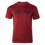 Koszulka T-shirt bawełniana kolor BORDO męska  