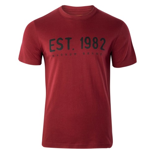 Koszulka T-shirt bawełniana kolor BORDO męska  