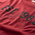 Koszulka T-shirt bawełniana kolor BORDO męska  