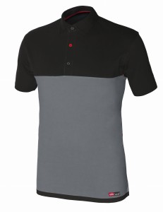 t-shirt elastyczny stretch dwukolorowa  czarno szary