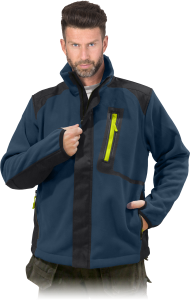 BLUZA OCHRONNA Z POLARU COLORADO granat-czarna 