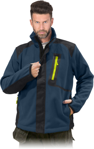 BLUZA OCHRONNA Z POLARU COLORADO granat-czarna 