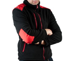 Polar męski roboczy czarno-czerwony